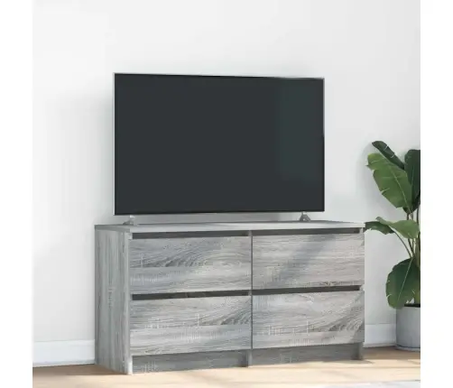 Tv Skapītis, Pelēka Ozolkoka, 100X35X54 Cm, Inženierijas Koks Vidaxl