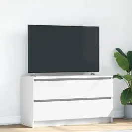 Tv Skapītis, Balts, 100X35X54 Cm, Inženierijas Koks Vidaxl