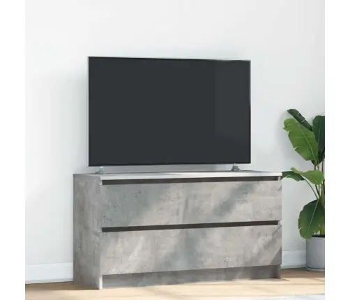 Televizoriaus Spintelė, Betono Pilka, 100X35X54 cm Mediena