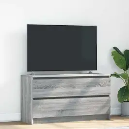 Televizoriaus Spintelė, Pilka Ąžuolo, 100X35X55cm Mediena
