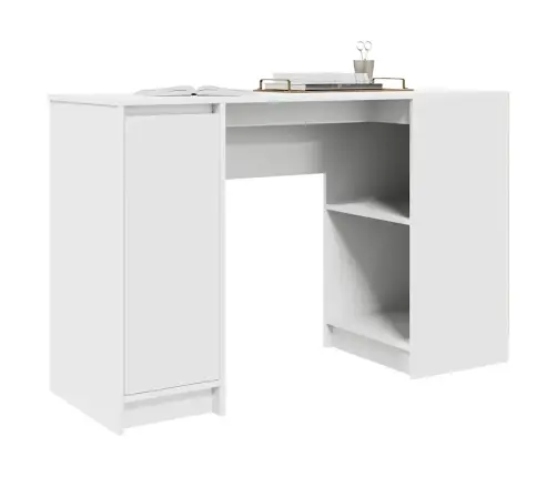 Rakstāmgalds, Balts, 120X42X76 Cm, Skaidu Plāksne Vidaxl