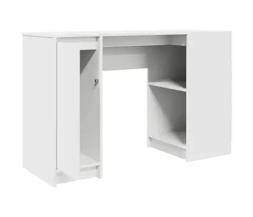 Rakstāmgalds, Balts, 120X42X76 Cm, Skaidu Plāksne Vidaxl