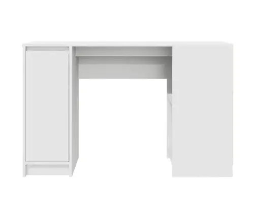 Rakstāmgalds, Balts, 120X42X76 Cm, Skaidu Plāksne Vidaxl