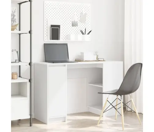 Rakstāmgalds, Balts, 120X42X76 Cm, Skaidu Plāksne Vidaxl