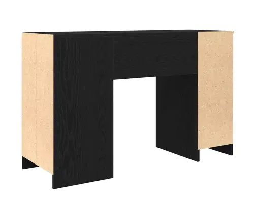 Rakstāmgalds Melns Ozols 120X42X76 Cm Inženierijas Koks Vidaxl