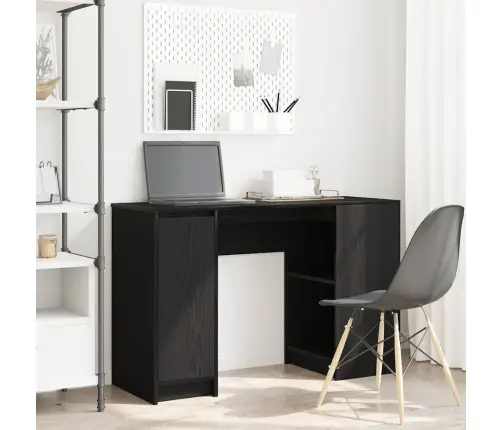 Rakstāmgalds Melns Ozols 120X42X76 Cm Inženierijas Koks Vidaxl
