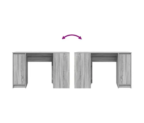 Rakstāmgalds, Pelēka Ozolkoka, 120X42X76 Cm, Inženierijas Koks Vidaxl