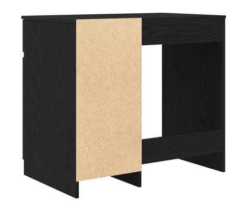 Rakstāmgalds Melns Ozols 86X49X76 Cm Inženierijas Koks Vidaxl