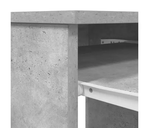 Rakstāmgalds, Betonpelēks, 86X49X76 Cm Inženierijas Koks Vidaxl