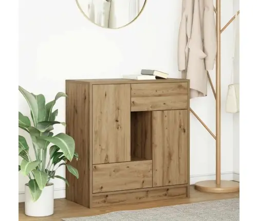 Puhvetkapp Sahtlitega Ja Ustega, Artisan Tamm, 70,5X34X74,5 Cm