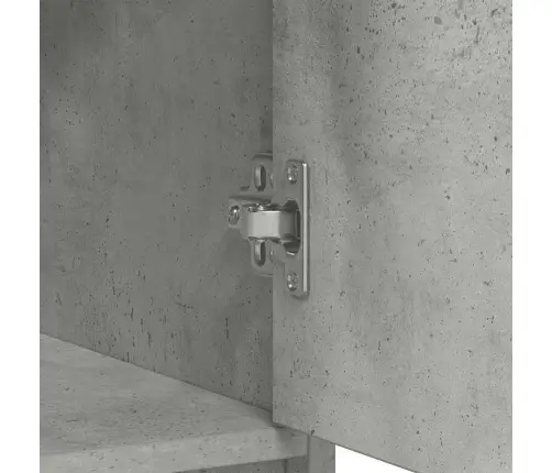 Kumode Ar Atvilktnēm Un Durvīm, Betons Pelēks, 73X31X90 Cm Vidaxl