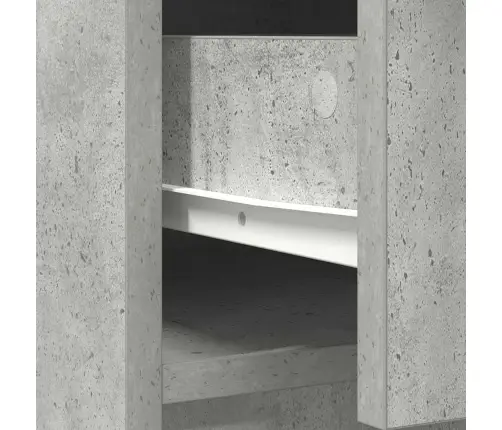 Kumode Ar Atvilktnēm Un Durvīm, Betons Pelēks, 73X31X90 Cm Vidaxl