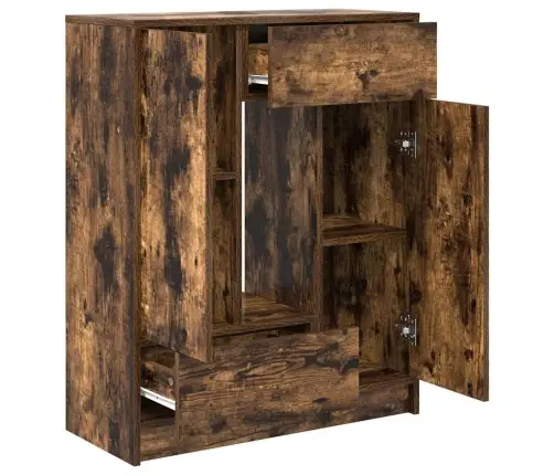 Kumode Ar Atvilktnēm Un Durvīm, Kūpināts Ozols, 73X31X90 Cm Vidaxl Kumode Ar Atvilktnēm Un Durvīm, Kūpināts Ozols, 73X31X90 Cm Vidaxl