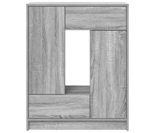 Kumode Ar Atvilktnēm Un Durvīm, Pelēka Sonoma, 73X31X90 Cm Vidaxl