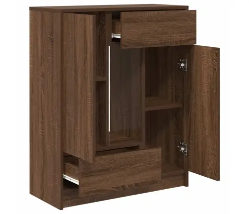 Kumode Ar Atvilktnēm Un Durvīm, Brūns Ozols, 73X31X90 Cm Vidaxl Kumode Ar Atvilktnēm Un Durvīm, Brūns Ozols, 73X31X90 Cm Vidaxl