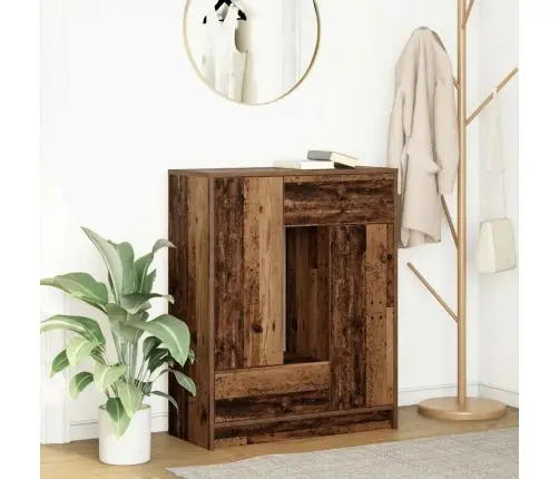 Kumode Ar Atvilktnēm Un Durvīm, Veca Koka, 73X31X90 Cm Vidaxl