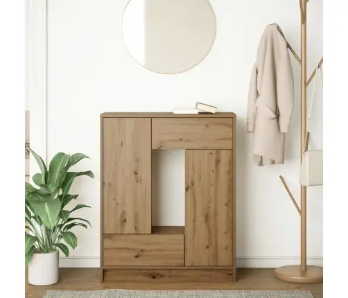 Kumode Ar Atvilktnēm Un Durvīm, Koka Krāsā, 73X31X90 Cm Vidaxl