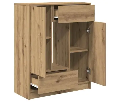 Kumode Ar Atvilktnēm Un Durvīm, Koka Krāsā, 73X31X90 Cm Vidaxl