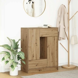 Kumode Ar Atvilktnēm Un Durvīm, Koka Krāsā, 73X31X90 Cm Vidaxl
