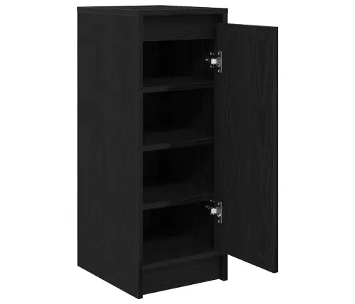 Apavu Plaukts, Melns Ozols, 29,5X34X76 Cm, Inženierijas Koks Vidaxl