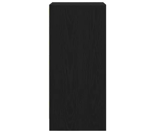 Apavu Plaukts, Melns Ozols, 29,5X34X76 Cm, Inženierijas Koks Vidaxl
