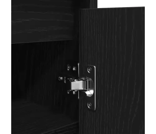 Apavu Plaukts, Melns Ozols, 29,5X34X76 Cm, Inženierijas Koks Vidaxl