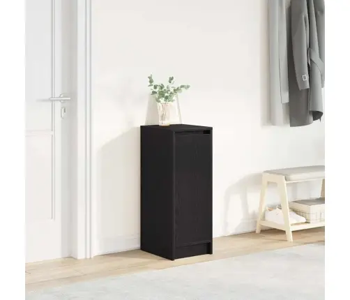 Apavu Plaukts, Melns Ozols, 29,5X34X76 Cm, Inženierijas Koks Vidaxl