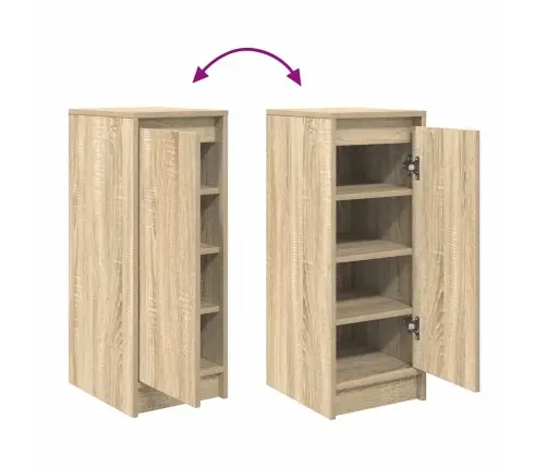 Spintelė Batams, Sonoma Ąžuolo, 29,5X34X76 cm Apdirbta Mediena