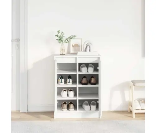 Spintelė Batams, Baltos Spalvos, 57X34X76 cm Apdirbta Mediena