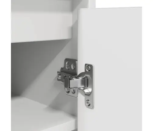 Spintelė Batams, Baltos Spalvos, 57X34X76 cm Apdirbta Mediena