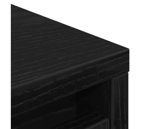 Apavu Skapītis, Melns Ozols, 57X34X76 Cm, Inženierijas Koks Vidaxl