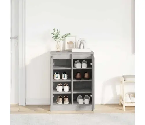 Spintelė Batams, Betono Pilka, 57X34X76 cm Apdirbta Mediena