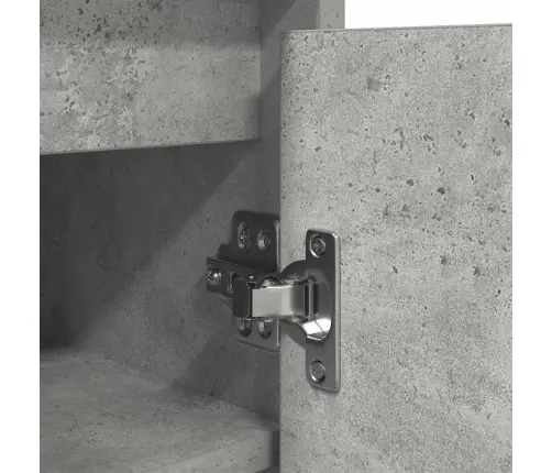 Spintelė Batams, Betono Pilka, 57X34X76 cm Apdirbta Mediena