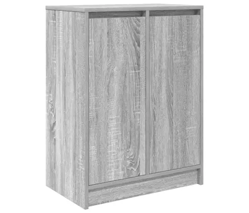 Apavu Skapītis, Pelēka Ozola, 57X34X76 Cm, Inženierijas Koks Vidaxl