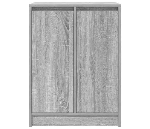 Apavu Skapītis, Pelēka Ozola, 57X34X76 Cm, Inženierijas Koks Vidaxl