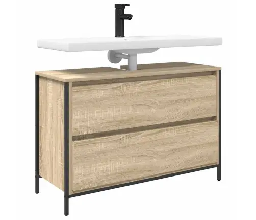 Vannas Istabas Izlietnes Skapis Ar Atvilktnēm 90X34,5X60 Cm Vidaxl