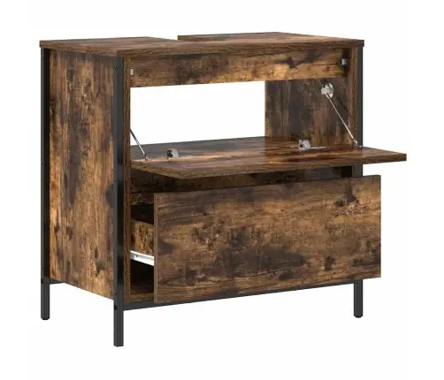 Vannas Istabas Izlietnes Skapis Ar Atvilktnēm 60X34,5X60 Cm Vidaxl