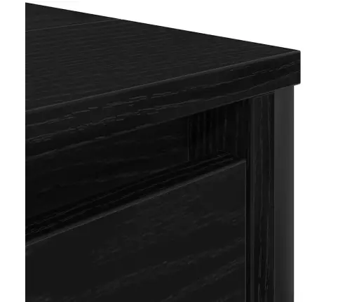 Valamukapp Sahtlitega Must Tamm 90X34,5X60 Cm