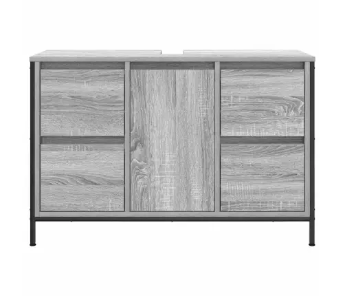 Praustuvo Spintelė Su Stalčiais Pilka Sonoma 90X34,5X60 Cm