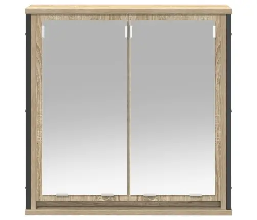 Vannas Istabas Sienas Skapis Ar Spoguli 60X21X60 Cm Vidaxl