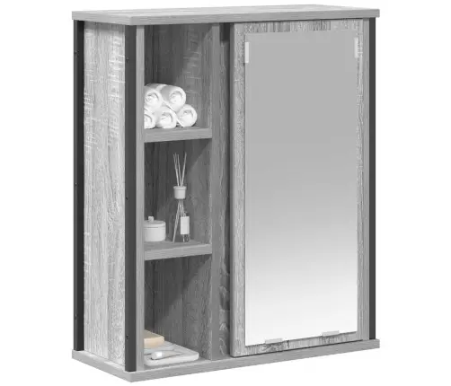 Vannas Istabas Sienas Skapis Ar Spoguli 50X21X60 Cm Vidaxl