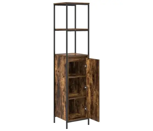 Vannas Istabas Skapis Ar Plauktiem Kūpināts Ozols 36X35X165 Cm Vidaxl