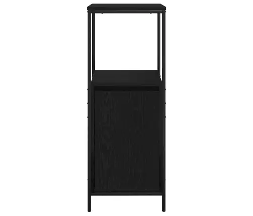 Vannas Istabas Skapis Ar Plauktiem Melns Ozols 36X35X95 Cm Vidaxl