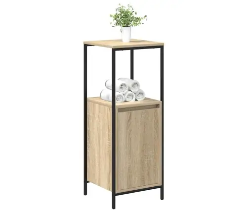 Vonios Spintelė Su Lentynomis Sonoma Ąžuolas 36X35X95 Cm