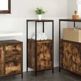 Vannas Istabas Skapis Ar Plauktiem Kūpināts Ozols 36X35X95 Cm Vidaxl