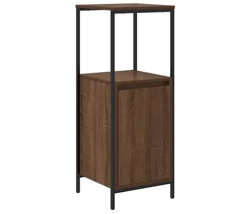 Vannas Istabas Skapis Ar Plauktiem Brūns Ozols 36X35X95 Cm Vidaxl