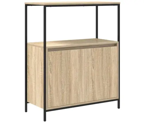 Vannas Istabas Skapis Ar Plauktiem Sonoma Ozols 76,5X35X95 Cm Vidaxl