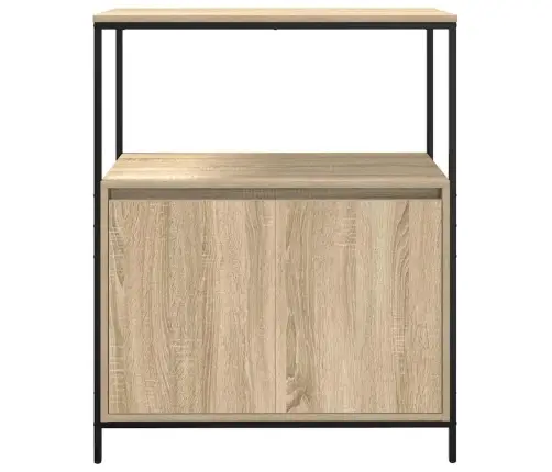 Vannas Istabas Skapis Ar Plauktiem Sonoma Ozols 76,5X35X95 Cm Vidaxl