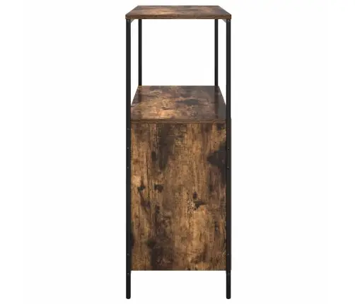 Vonios Spintelė Su Lentynomis Rūkytas Ąžuolas 76,5X35X95 Cm