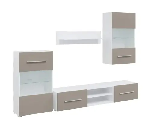 5Daļiņu Televizoru Bloki Ar Led Akmens Pelēks Inženierijas Koks Vidaxl 5Daļiņu Televizoru Bloki Ar Led Akmens Pelēks Inženierijas Koks Vidaxl